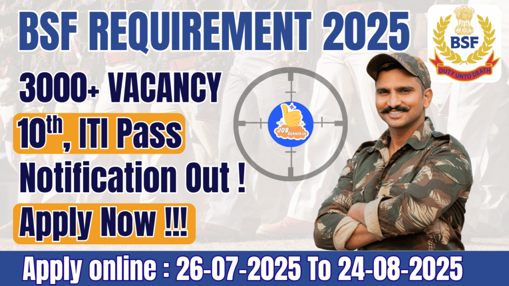 BSF Constable Tradesman Recruitment 2025